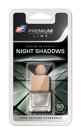 Ароматизатор подвесной  жидкостный PREMIUM LINE Night Shadows RUSEFF для автомобиля- купить авто ароматизатор воздуха