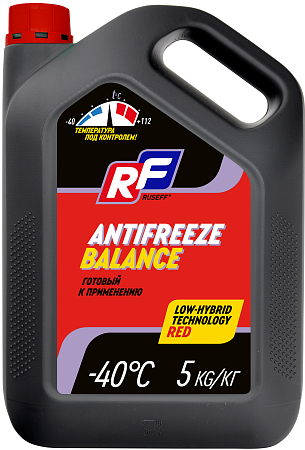 Антифриз ANTIFREEZE Balance красный 5 кг RUSEFF - продажа, характеристики
и отзывы