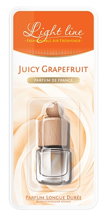 Ароматизатор подвесной  жидкостный PARFUM DE FRANCE Juicy Grapefruit RUSEFF для автомобиля- купить авто ароматизатор воздуха