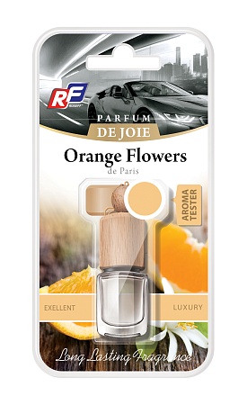 Ароматизатор подвесной  жидкостный PARFUM DE JOIE  Orange Flowers RUSEFF - ароматизатор воздуха для авто