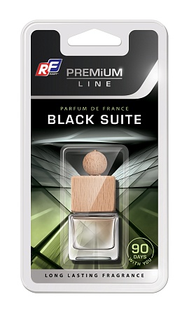 Ароматизатор подвесной  жидкостный PREMIUM LINE Black Suite RUSEFF для автомобиля- купить авто ароматизатор воздуха